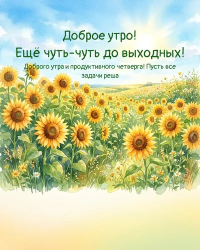 Доброе утро! Ещё чуть-чуть до выходных! — morning summer 12